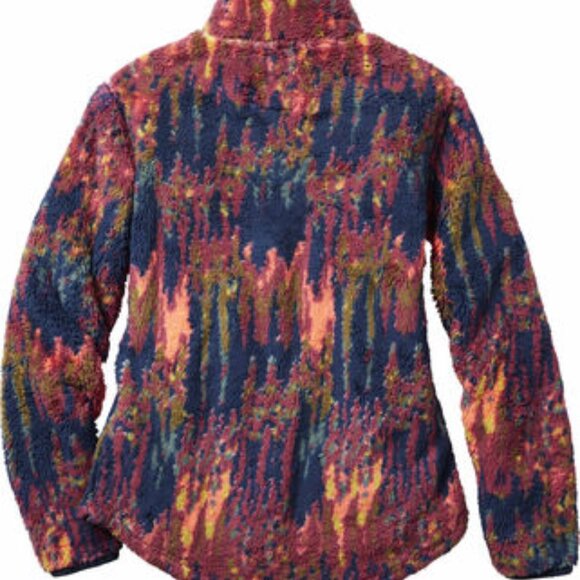 Legendary Whitetails Fuzzy Hide Colorful Kaleidoscope Fleece Pullover Women LG - Picture 11 of 11
